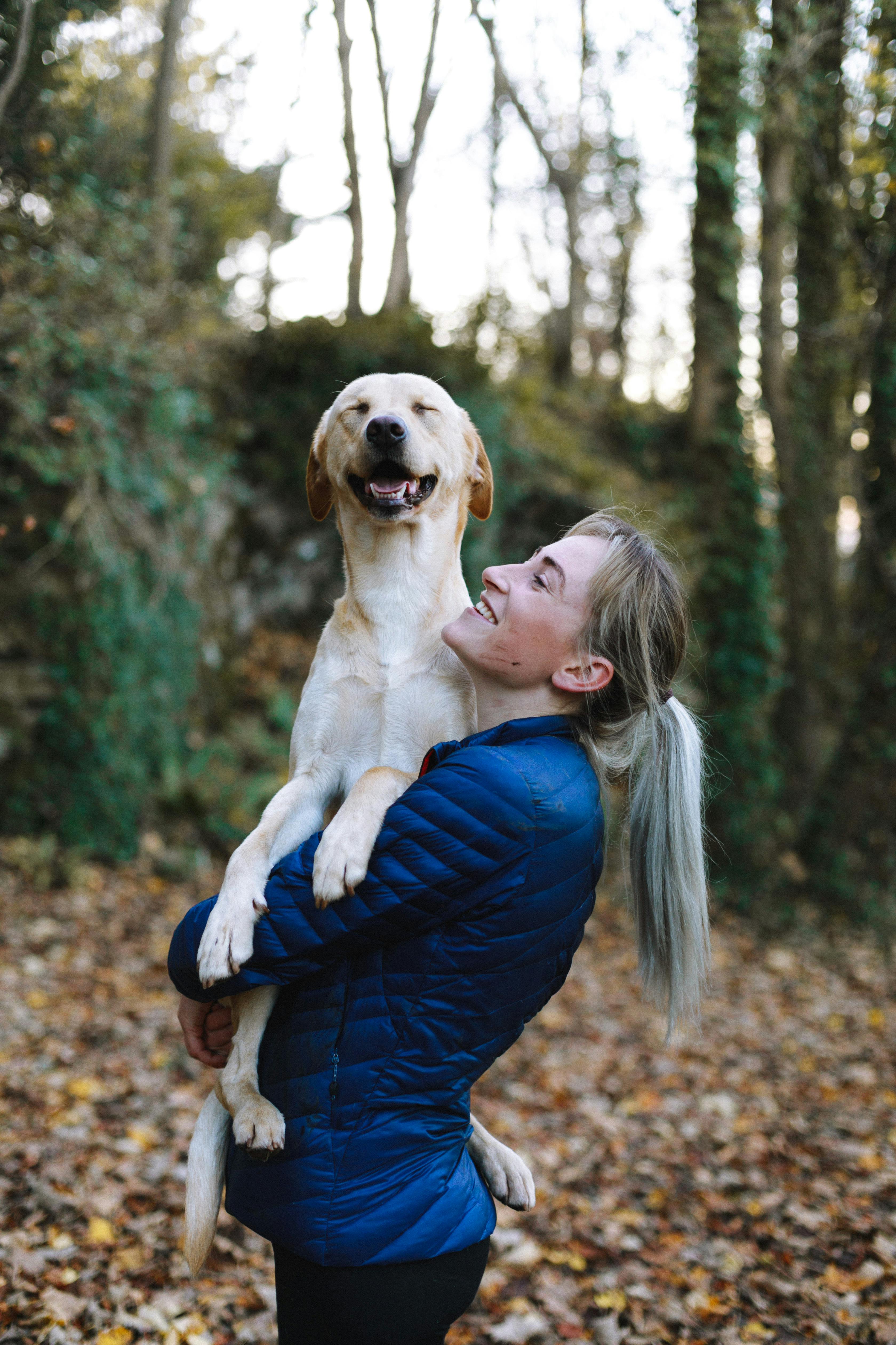 Woman with dog