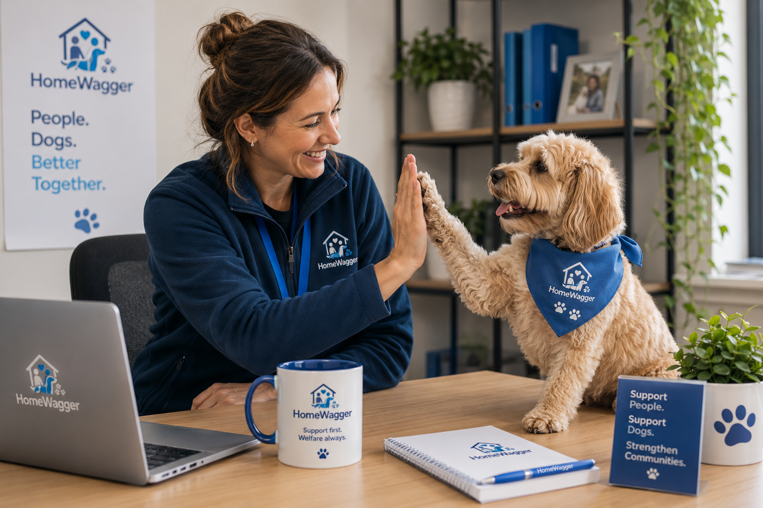 HomeWagger Professional Partnerships helping organisations support people with dogs.